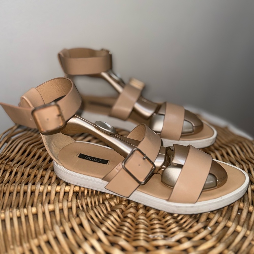 Forever 21 Gladiator Ankle Sandals
